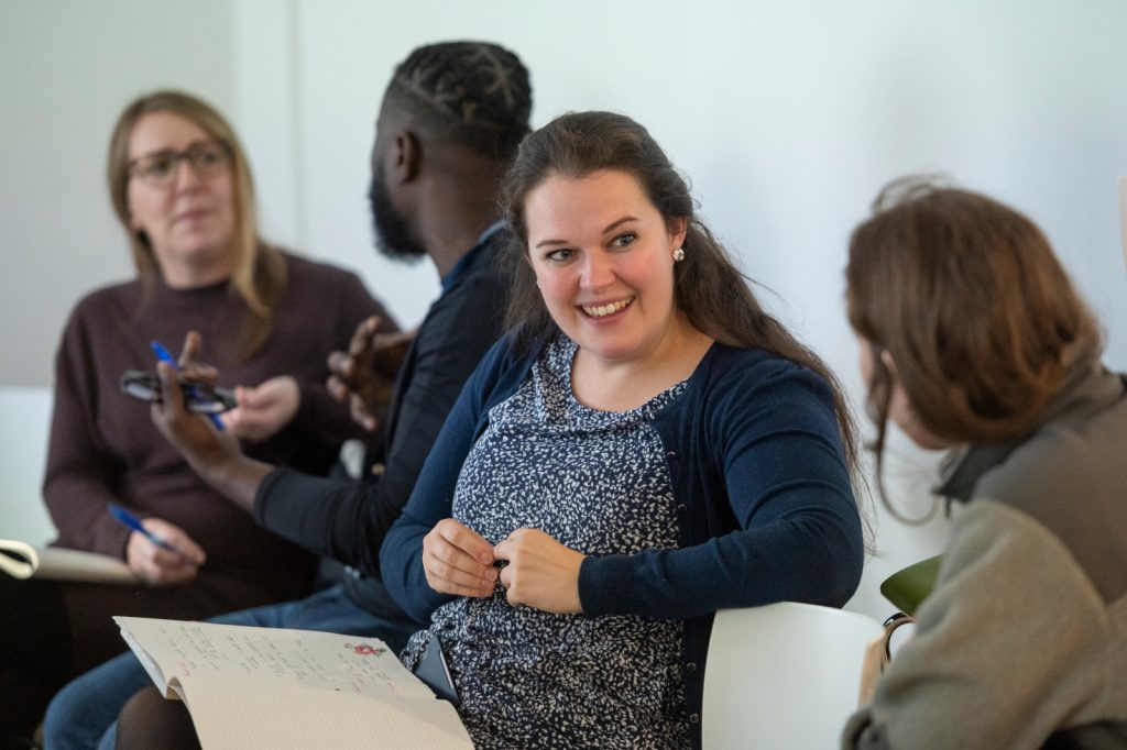 Student at a seminar